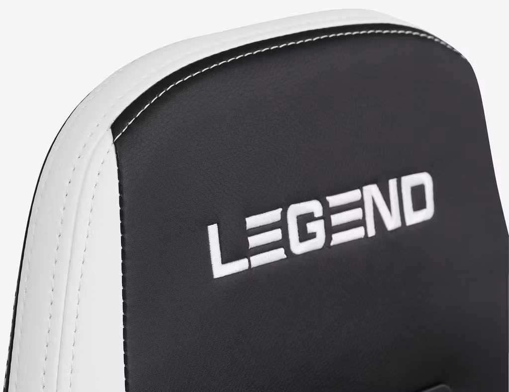 Gamingstol LERBJERG Svart/Vit – Ergonomisk Komfort i Snygg Racingdesign