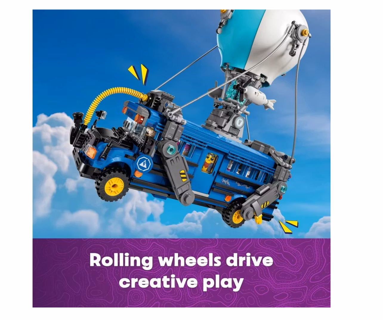 LEGO® Fortnite Battle Bus 77073 – 954 delar & 9 minifigurer för ultimata äventyr