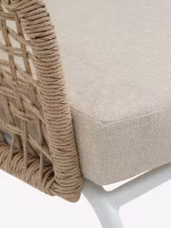 DYVIG Loungeset 5-sits – Snabbtorkande Vit Utomhussoffa i Modern Design