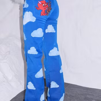 Hot Ass Hell Jeans Blue