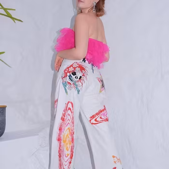 Pretty Dead Wide Leg Jeans