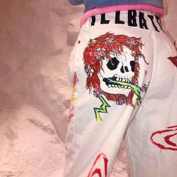 Pretty Dead Wide Leg Jeans, version 2