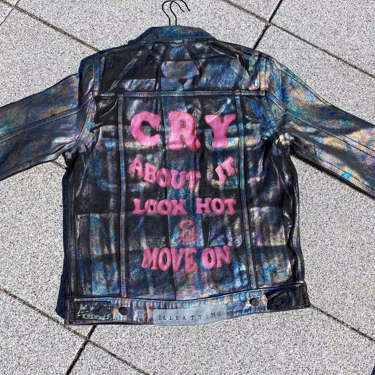 Cry about it, Look hot & Move on Denim Jacket