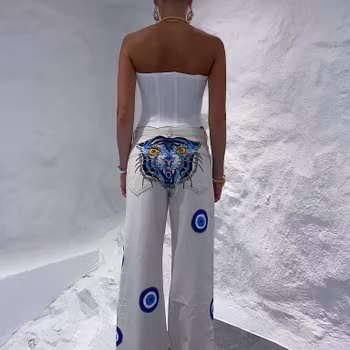 Eye Catcher Jeans (Beige)