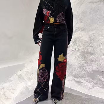 The Show Must Go On Jeans Black