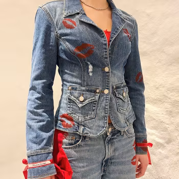 Bow Bow Bow Jacket (Blue)