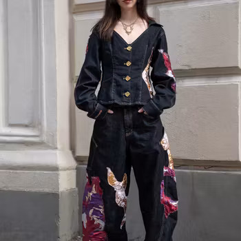 Concrete Flower Jeans