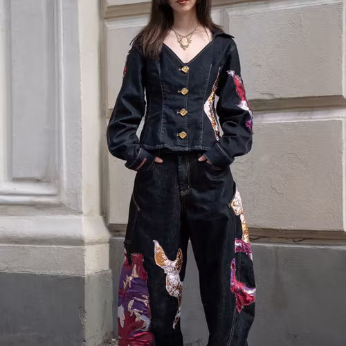 Concrete Flower Jeans