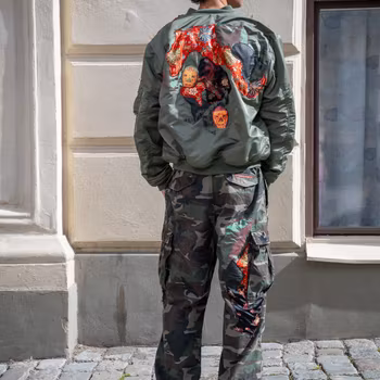 Lavishly Camouflaged Jeans