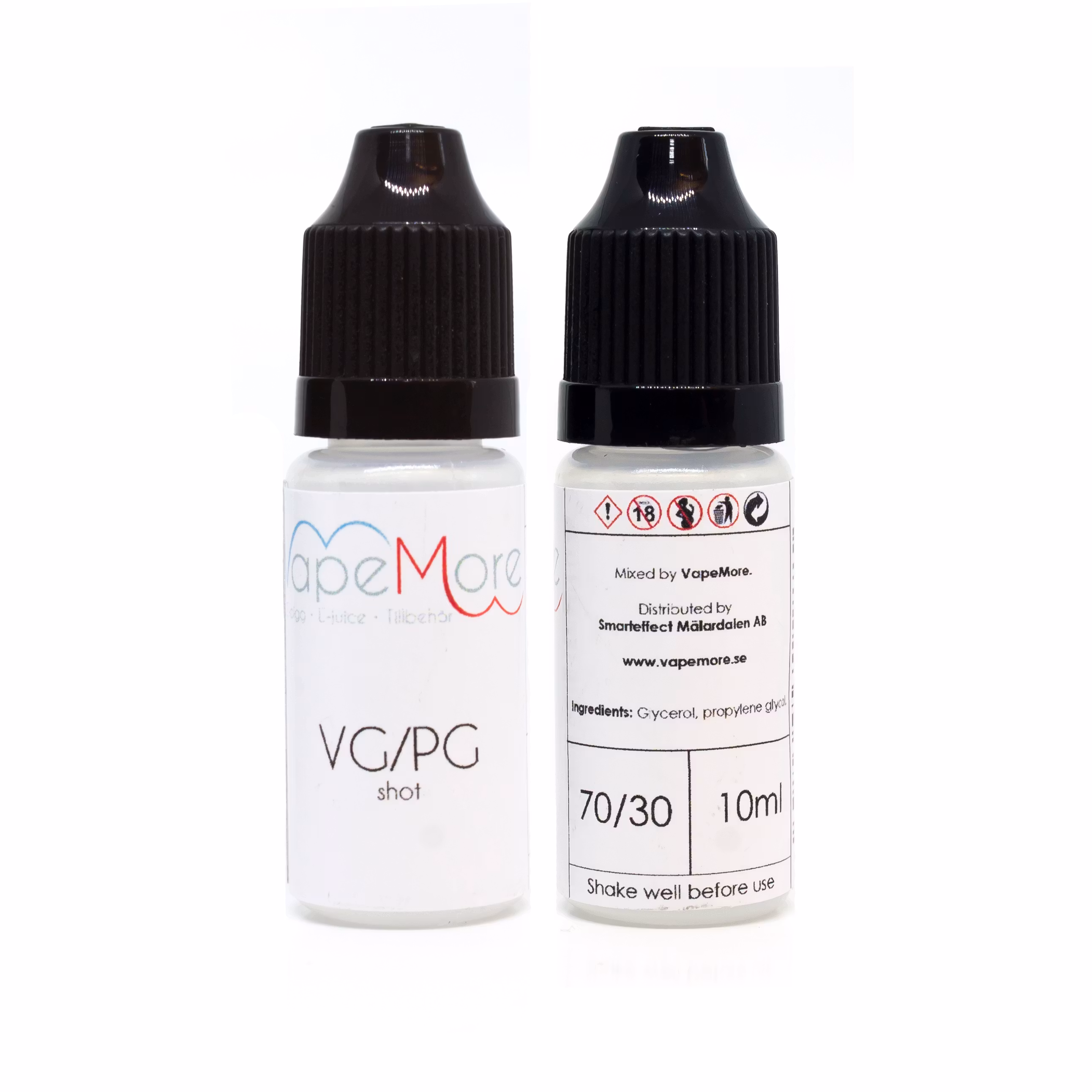 vg/og shot vegetabiliskt glycerin propylenglykol 10ml