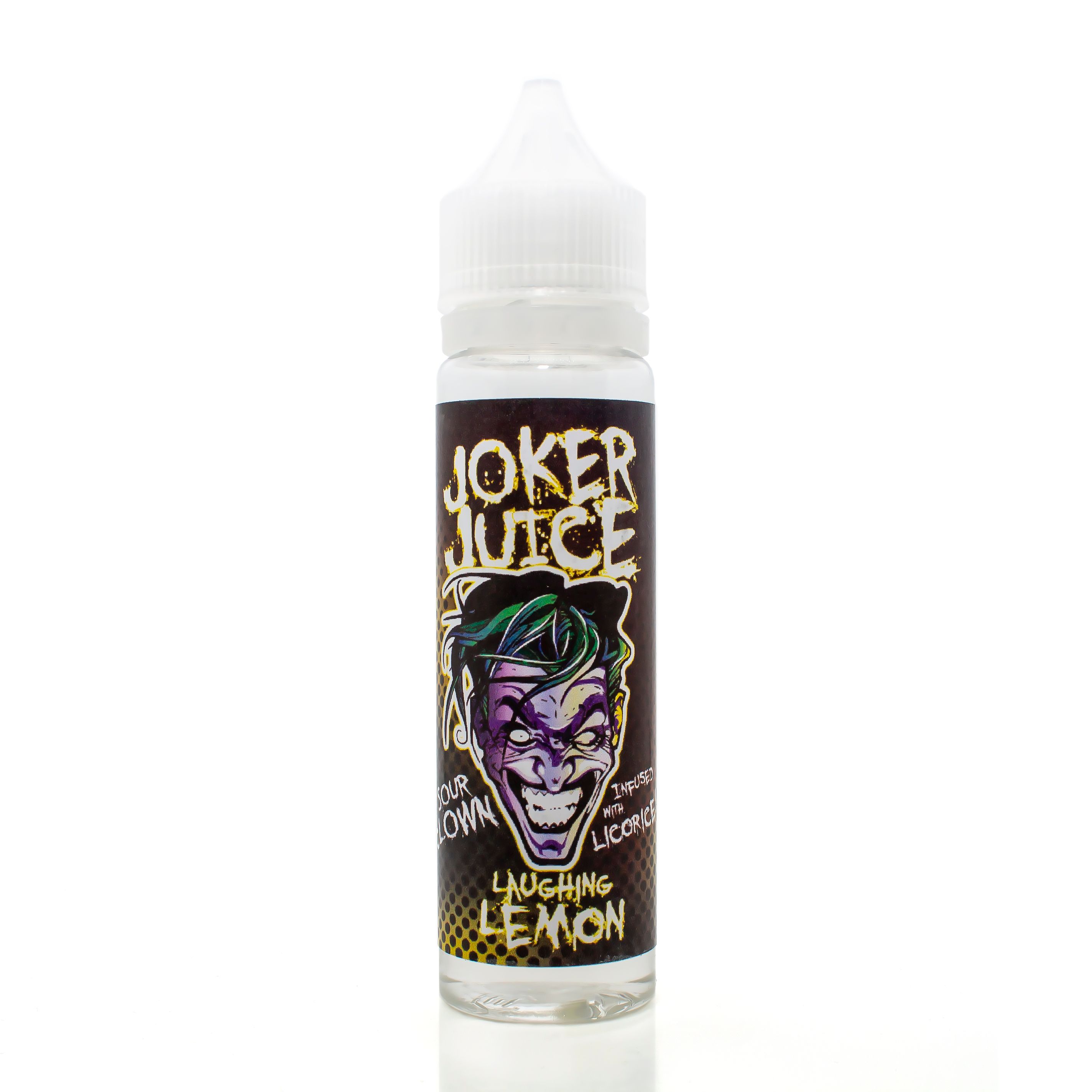joker juice laughing lemon syrlig citron lakrits godis e-juice shortfill 50ml gorilla v3 vapemore VapeMore