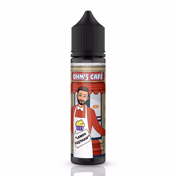 Ohm's Café lemon custard citron kokos vanilj e-juice shortfill 50ml 60ml gorilla v3 vapemore VapeMore