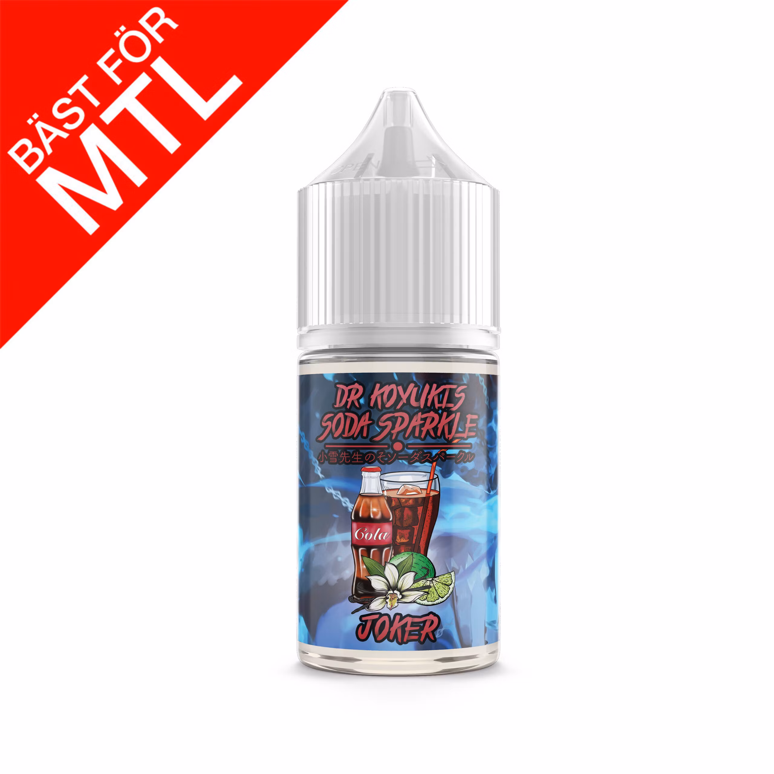 Dr Koyuki Soda Sparkle joker cola kola citron lime  Shortfill 10ml 30ml mtl vape vejp vapemore mtl