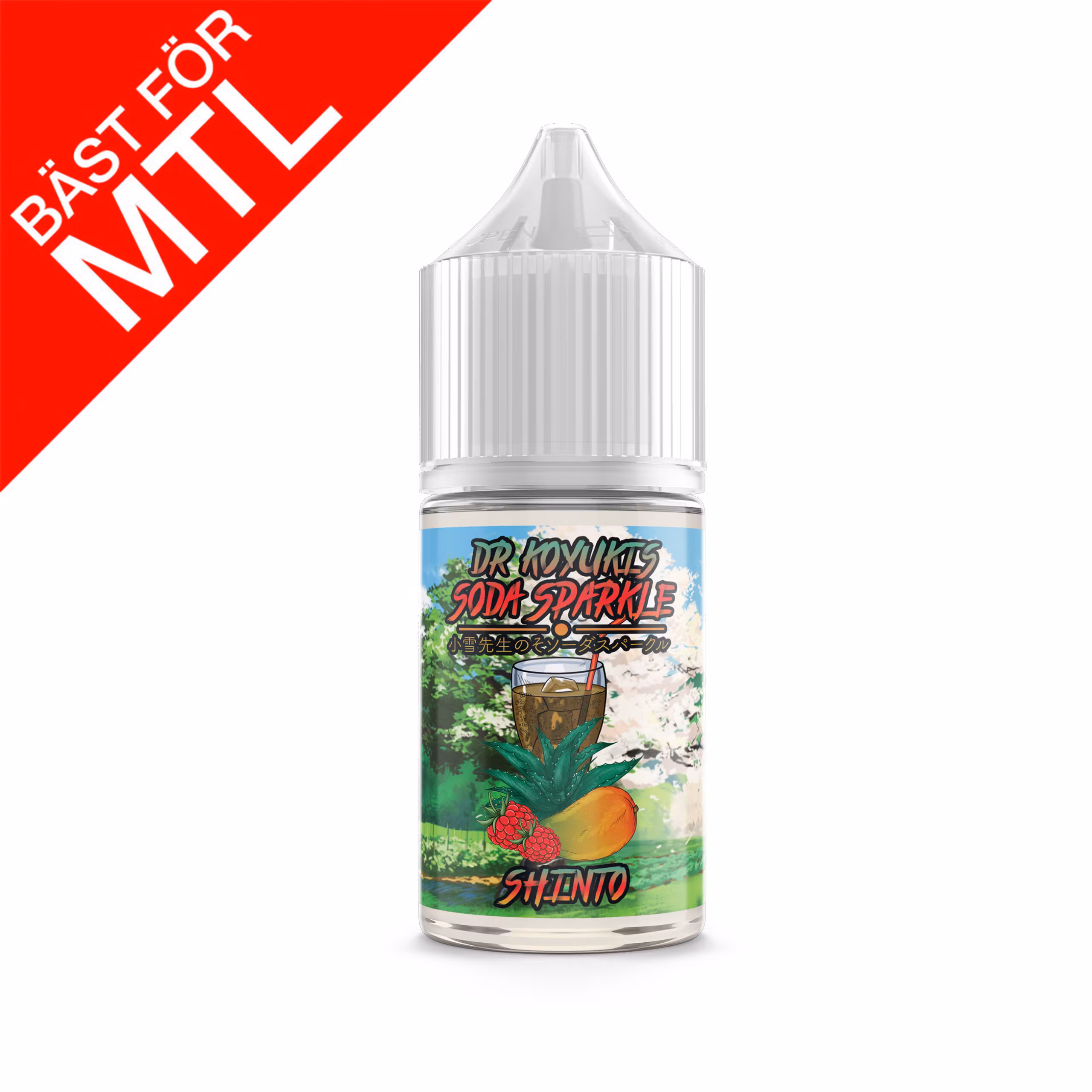 Dr Koyuki Soda Sparkle  shinto aloe vera mango hallon dricka läsk  Shortfill 10ml 30ml mtl vape vejp vapemore mtl