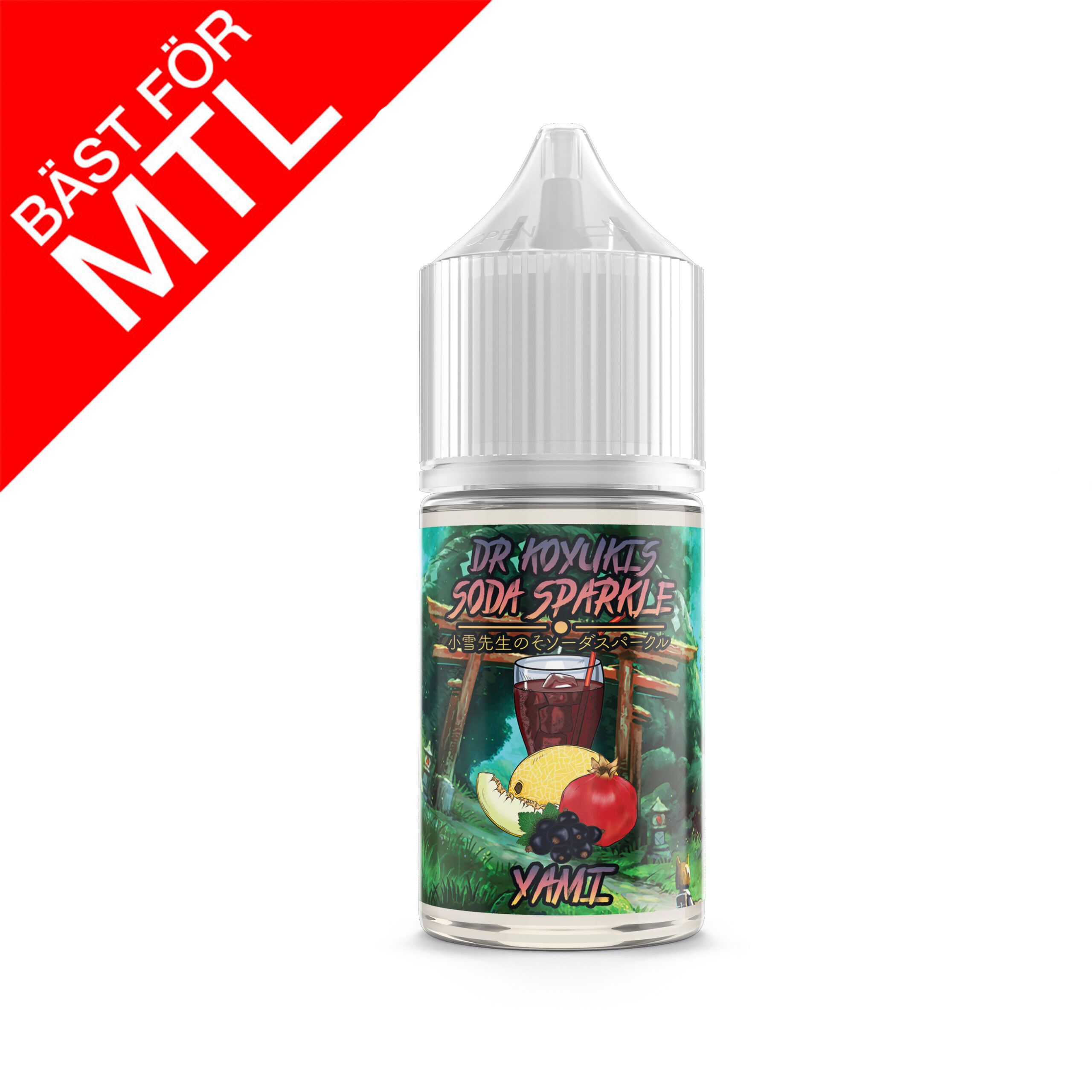 Dr Koyuki Soda Sparkle  yami honungsmelon melon granatäpple svartvinbär  Shortfill 10ml 30ml mtl vape vejp vapemore mtl