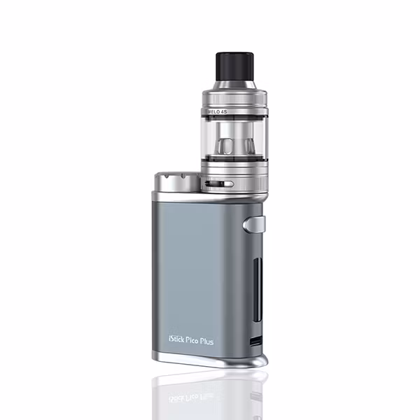 Grey Grå Eleaf iStick Pico Plus kit melo 4 4ml 75w dl DL 18650 vape vejp vapemore VapeMore