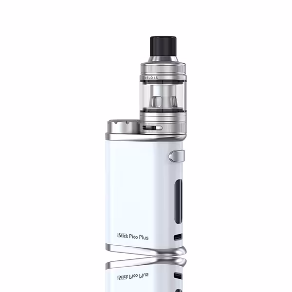 Pearl-White Eleaf iStick Pico Plus kit melo 4 4ml 75w dl DL 18650 vape vejp vapemore VapeMore
