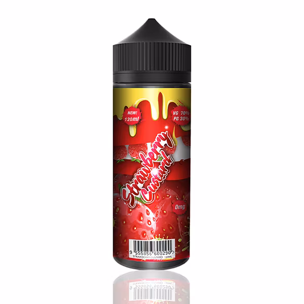 fizzy strawberry custard vaniljsås vanilj jordgubbar e-juice shortfill 100ml gorilla v3 vapemore VapeMore