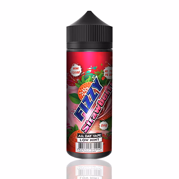 fizzy strawberry jordgubbe jordgubbar cooling e-juice shortfill 100ml gorilla v3 vapemore VapeMore