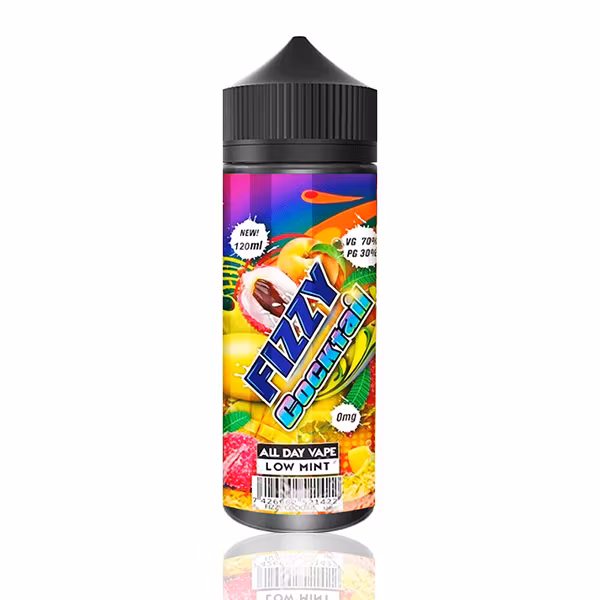 fizzy cocktail persika mango litchi cooling e-juice shortfill 100ml gorilla v3 vapemore VapeMore