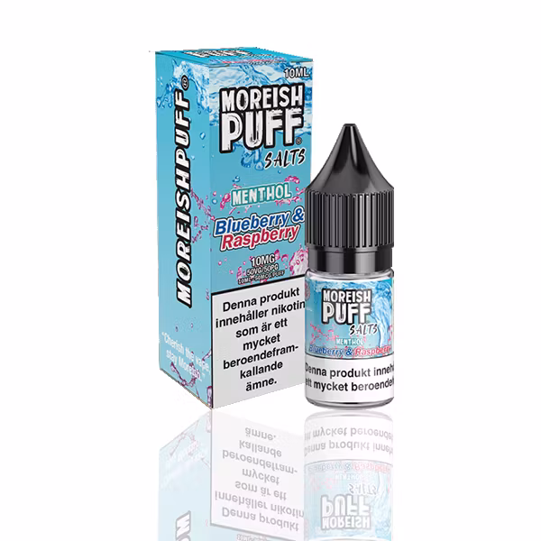 Moreish Puff - Blueberry & Raspberry Menthol (10ml, 10mg nikotinsalt)