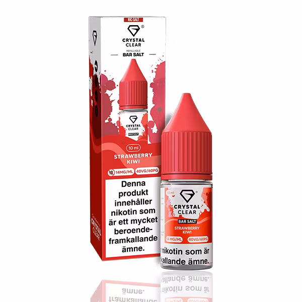 Crystal Clear - Strawberry Kiwi  (10ml, 14mg nikotinsalt)