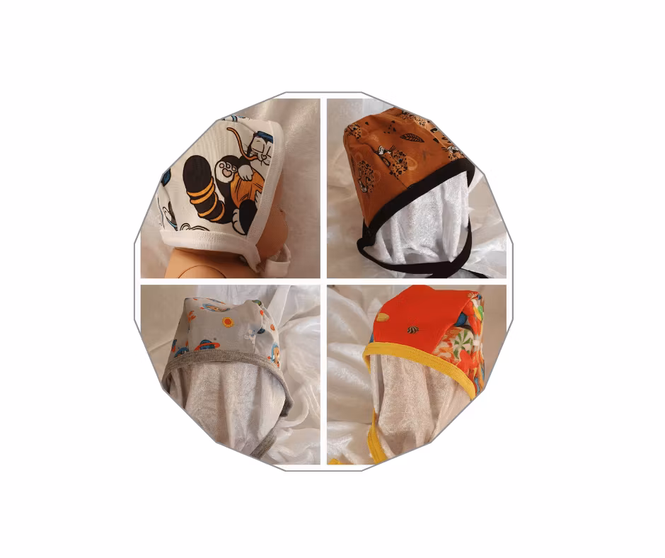 Hjälmmössa baby - Catta's Shop  - ekologiskt & slow fashion