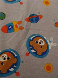 ekologisk trikåtyg - RYMDNALLAR