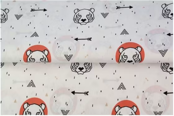 Bomulls/poplin Tiger