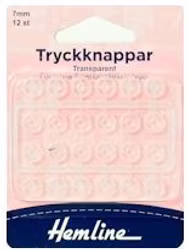 Tryckknappar plast (handsömnad)