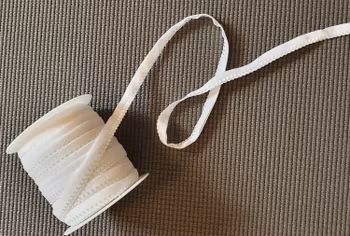 Elastisk resår 10mm, vit