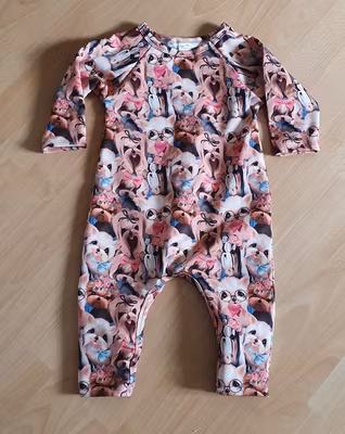 Ekologisk jumpsuit / pyjamas i French Terry