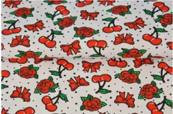 ekologisk trikåtyg - ROSOR O KÖRSBÄR