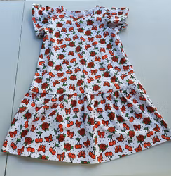 ekologisk trikåtyg - ROSOR O KÖRSBÄR