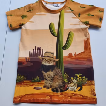 T-shirt, prärie katt