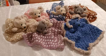 Nalle snuttis, virkad