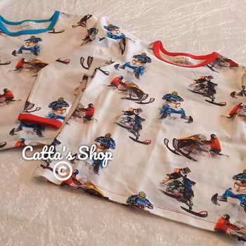 Långärmad tröja - snöskotrar