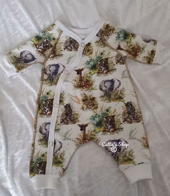 Prematur Overall - Exotiska djur - Ekologisk