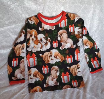 Tröja - Julhundar "ekologisk"