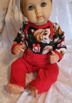 Babybody/byxa - julhundar