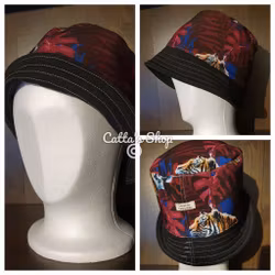 Bucket hat - Tiger/svart, 20%