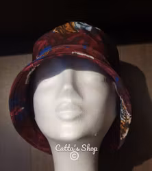 Bucket hat - Tiger vinröd, 20%