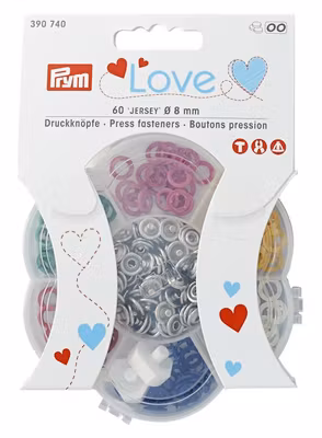 NITTRYCKKNAPP  8 MM SORT. (6 olika färger)