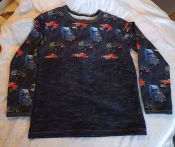 Barntröja Bilar & Lastbilar – Långärmad | Ekologisk Bomull