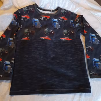 Tröja med Fordonstema – Ekologisk French Terry Trikå