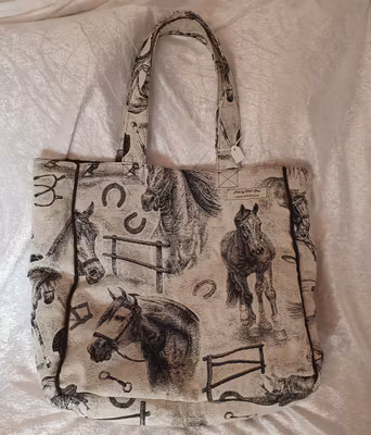 Tygväska/kasse - Hästar