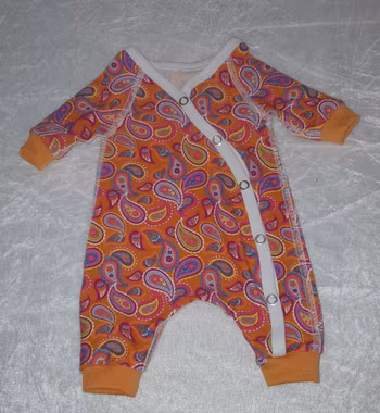 Prematur overall Paisley - Ekologisk