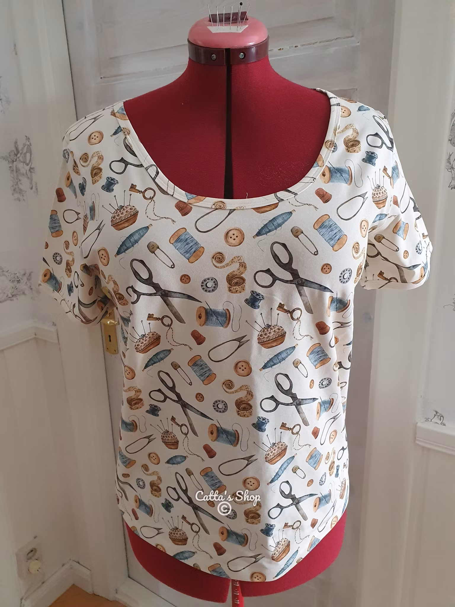 T-shirt motiv sybehör (dam)