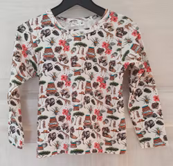 Barntröja Safari Djur – Ekologisk Bomull | Handgjord i Sverige