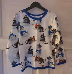 Barntröja – Snöskoter "ekologisk"